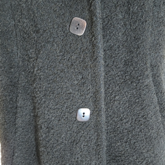 Chocolate Sachi Alpaca Suri Wool Coat EUC - Picture 6 of 15